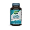 Nature 's Wapń & Magnezu Kompleks mineralny, Wspiera zdrowie i mięśnie kości Funkcje, * 750 mg na 3 - Kapsułki Serving, 250 Kapsułki (Packaging May Vary)