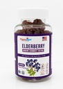 Gummie z jagodami 100 mg z witaminą C i cynkiem - Wsparcie immunologiczne, Gluten Free Gummies z 7% Antoycyjanina - 60 Hr
