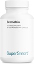 Supersmart - Bromelain 1500 mg 3000 GDU na dzień - Enzymy Ekstrahowane z korzeni ananasowych - Digestive System Booster Agregat 124; Non- GMO & Gluten Free - 90 DR kapsułki