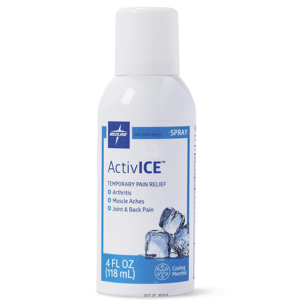 Medline ActiviCE spryskiwacza chłodzenie żel, Chorobowy ból Relief na zapalenie stawów, stawów, mięśni, pleców i ciała Aches & Pain, 4 oz