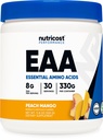 Nutricost EAA Proszek 30 Służenia (Peach Mango) - Podstawowe aminokwasy - Non-GMO, Gluten Free, Wegetariański Przyjazny