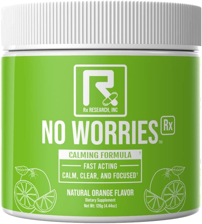 NO worries Rx - GABA, L- Theanine, L- Glycine, Betaine Bezwodny, Ekstrakt Kava Kava, L- Tauryna, DMAE - Szybkie aktorstwo