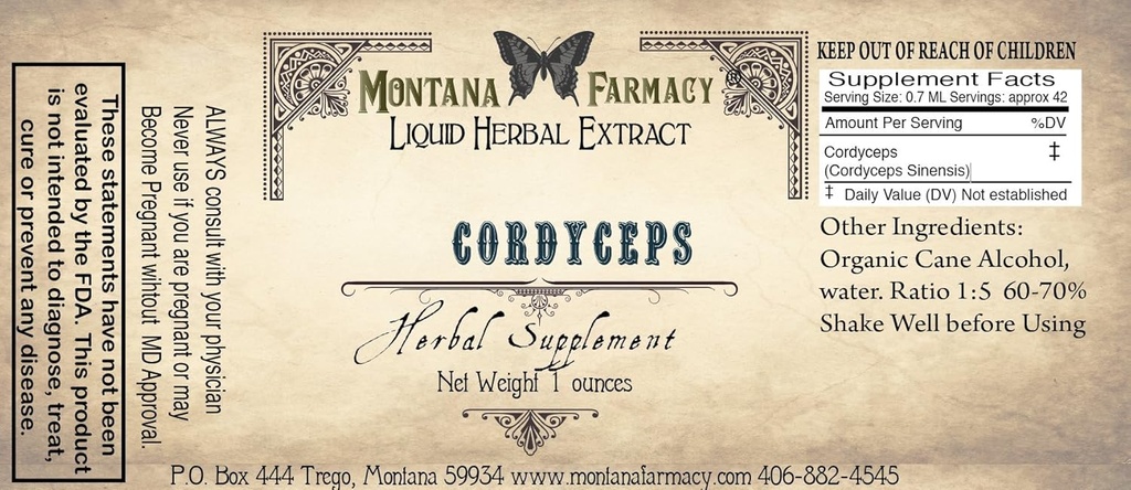 Cordyceps Naturalny ekstrakt nalewka
