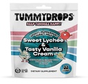 Tummydrops Groovy Peppermint Pack (Mix of Lychee & Tasty Vanilla Cream). Gluten Free, Vegan, & Made With Organic Ingredients, 33 Indywidualnie zapakowane Peppermint Lozenges w Resealable Bag.