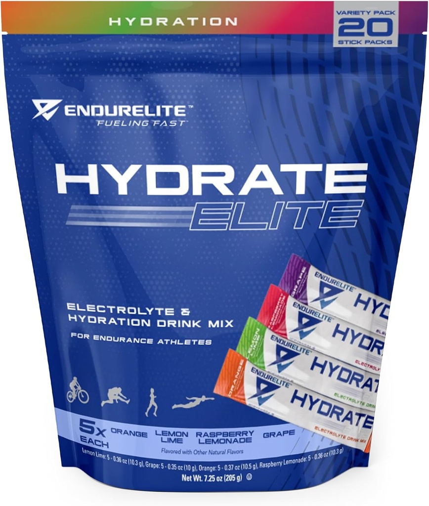 EndurElite Hydrate Elite- Hydration Powder - Pakiety stick - Odmiana Pack - 20 Torba serwisowa