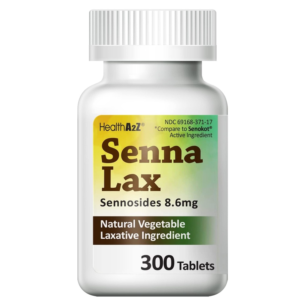 HealthA2Z ® Senna Laxative 124; 300 Hrabia 124; Sennosides 8,6 mg AX124; Natural Vegetable AX124; Laxative Ingredients AX124; Overnight Relief AX124; Bowel Movement AX124; Relief od Zaparcia