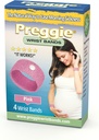 Preggie Anti-Nudności Opaski - Poranna pomoc chorobowa - Klinicznie przebadane Nudności Pomoc - Nudności Relief - Akupresyjna Opaska - Bezpłatne Efekt boczny - 2 Pary, Zestaw 4 Opaski - Różowy