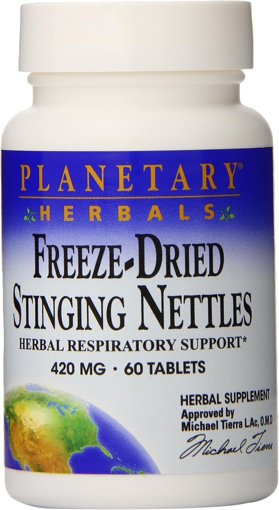 Ziemniaki Planetarne Zamrożone Suszone Stinging Nettles Tablets, 60 Hrabia