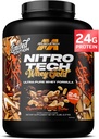 Proszek z białka serwatki muscleTech (Czekoladowy Masło Peanut, 5LB) - Nitro- Tech z białka serwatki Isolate Smoothie Mix for Lean Muscle & Fast Recovery - 24g białka serwatkowego złota dla kobiet i mężczyzn - bez glutenu