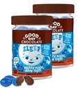 Good Day Czekolada Melatonina dla dzieci [2 Pack] - Fair Trade Non-GMO Czekolada z rumianku i melatoniny 1 mg - Toddler Melatonina, Dzieci Natural Sleep Aid for Ages 3 and Up