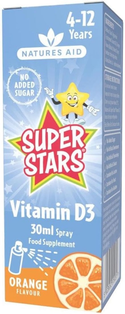Natury Pomoc Super Gwiazdy Witamina D Spray 1.01 fl oz