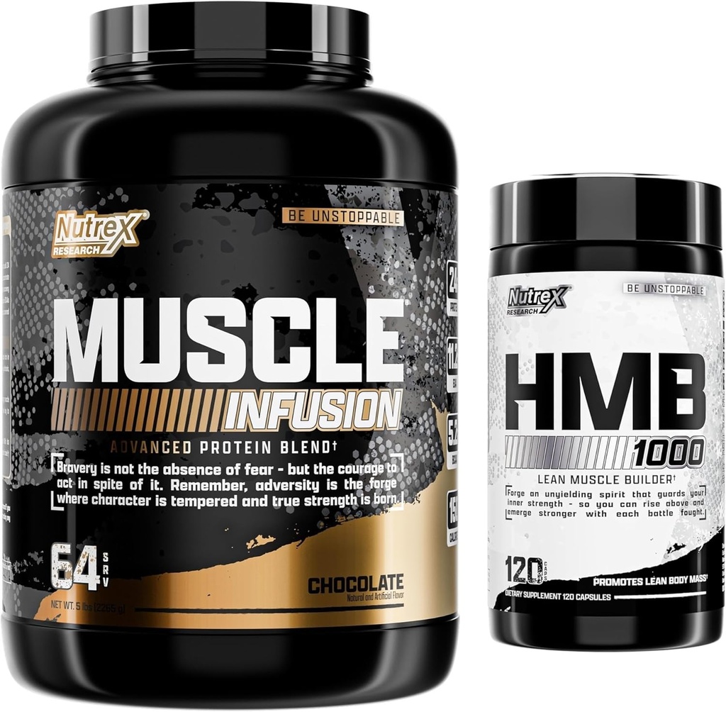 Nutrex Badania białka serwatki Proszek i HMB 1000 MG Wspiera odzysk mięśni