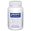 Czyste enkapsulacje Resveratrol VES- Sorb VES- Sorb 124; Hipoalergiczne wsparcie dla zdrowia komórkowego i sercowo-naczyniowego * 124; 90 Kapsułki
