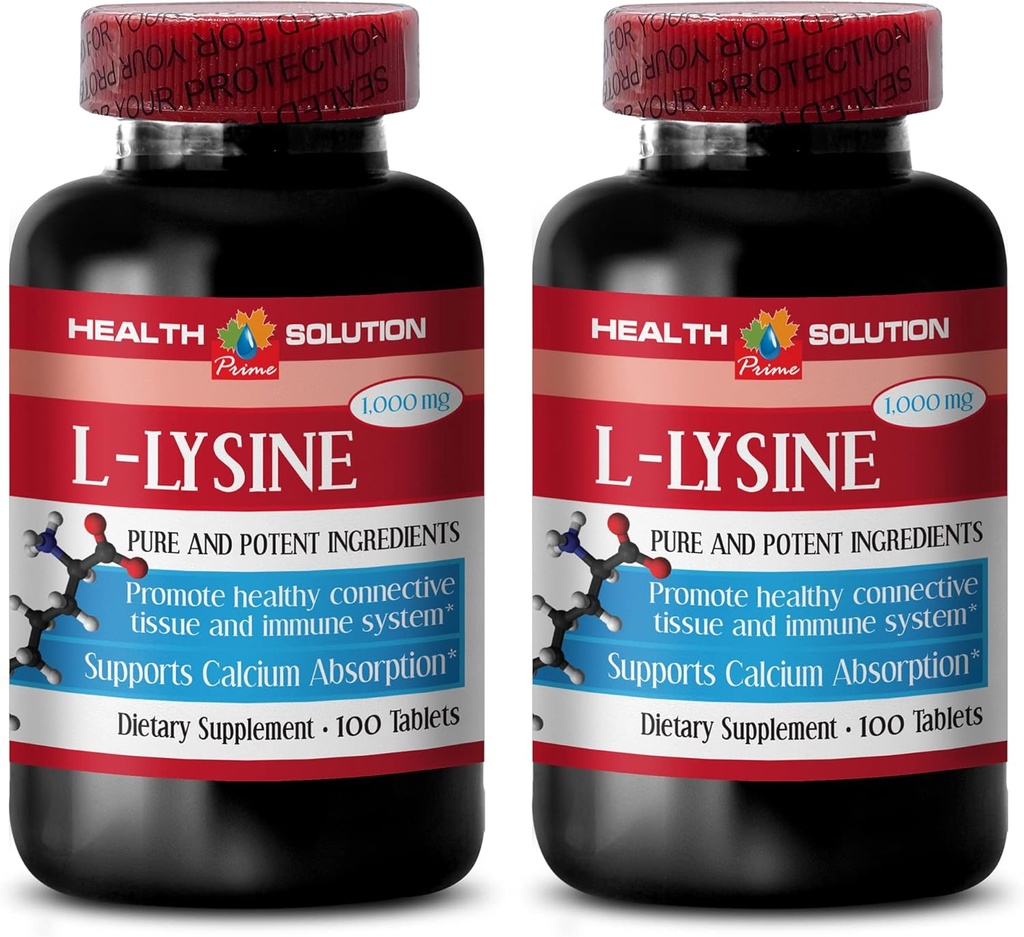L- lizyna 1000 mg tabletki - L- LYSINE 1000MG - Promowanie zdrowej skóry - l- lizyny tabletki - l- lizyny 1000mg tabletki - suplement l- lizyny - l- lizyny - lizyny 1000mg tabletki, 2 butelki 200 tabletek