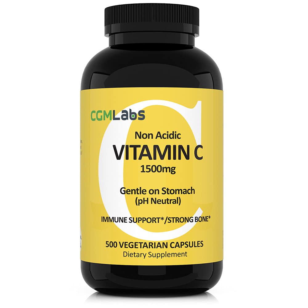 Nieacydyczna witamina C Suplement diety 1500mg z wapniem. Delikatnie na żołądku, immunologiczne / wsparcie dla kości (500)
