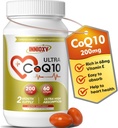 CoQ10 200mg Softgels – High Absorption Coenzyme Q10 for Heart Health, Cellular Energy & Antioxidant Support – 60 Softgels