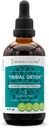 Tribal Detox Herbal Extract, bez alkoholu Glycerite Tincture, Turmeric, Dandelion, Milk Thistle, Burdock, Cleavers, Żurawina, Goldenrod, Green Tea Cleansing Action Formula (4 FL OZ)