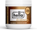 Hella Nutrition Goodmorning Coffee Alternatywna naturalna kofeina z Mushroom Coffee Substitute 124; Białko, Kolagen, Witaminy B- 12 & D, Elektrolity, & Minerały 124; Nie GMO (20 Sług, Vanilla Latte)