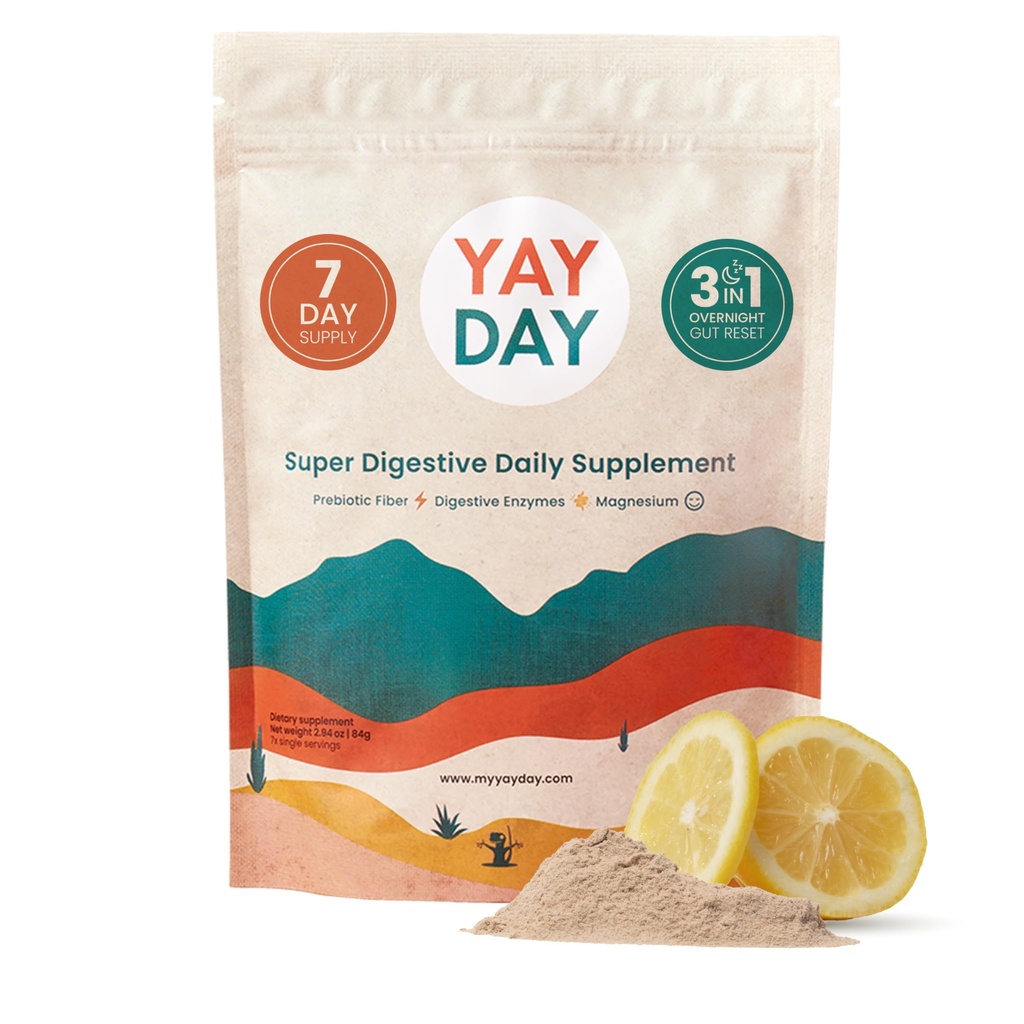 Nighttime Prebiotic Fiber Proszek z enzymami spożywczymi i Magnezu Glicynian do snu, On- The- Travel 7 Pack Bis124; Gut suplement zdrowia dla kobiet i mężczyzn - Bloating Relief Rozpuszczalny i nierozpuszczalny włókno
