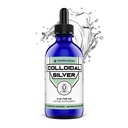 FWS Colloidal Silver, Liquid Silver Drops, 99,99% Pure Silver, 4 oz Butelka szklana, 60 Służenia (2 Dostawy Miesiące), 50 ppm, Koncentrated for Easy and Comfortable Servings