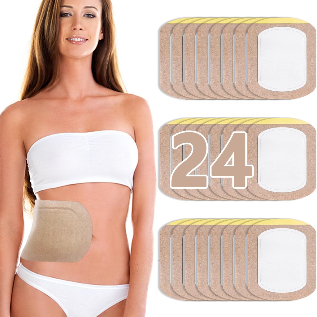 Castor Oil Pack Wrap, Castor Oil Patches Jednorazowe, Organic Cotton Self- Adhesive Pads, Przenośne anty wycieki bez mycia