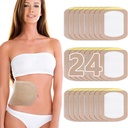 Castor Oil Pack Wrap, Castor Oil Patches Jednorazowe, Organic Cotton Self- Adhesive Pads, Przenośne anty wycieki bez mycia
