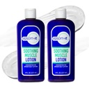 EPSOM-IT Soothing Muscle Lotion - Epsom Salt Magnezu Krem siarkowy Arnica dla mięśni Stiffness, Topical Magnezu Lotion, Zapewnianie komfortu dla nóg, Kolano i Stopy, 8.0 oz., 2- Pack