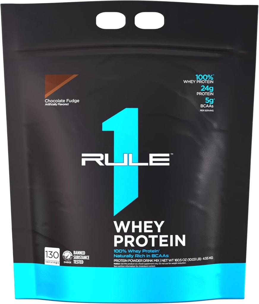 Artykuł 1 Białko serwatkowe - 24g Białko szybko działające z All- Whey Sources z naturalnie występującymi EAA & BCAA do odzyskiwania lub wykorzystania w każdej chwili (10 Funtów *, Czekoladowe Fudge)