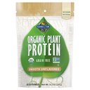 Garden of Life Organic Plant Protein Gładki nieskażony proszek, 10 Służenia - Wegan, Ziarno wolne i Gluten wolne roślin Białko oparte Shake, 1B CFU Probiotyki i enzymy, No Sugar or Stevia, 15 g Białko