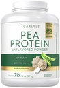 Carlyle Pea Protein Powder 7lb Between 124; Unflavored Between 124; 29G Protein Between 124; for Men and Women Between 124; Vegetarian, Non-GMO, Gluten, and Soy- Free