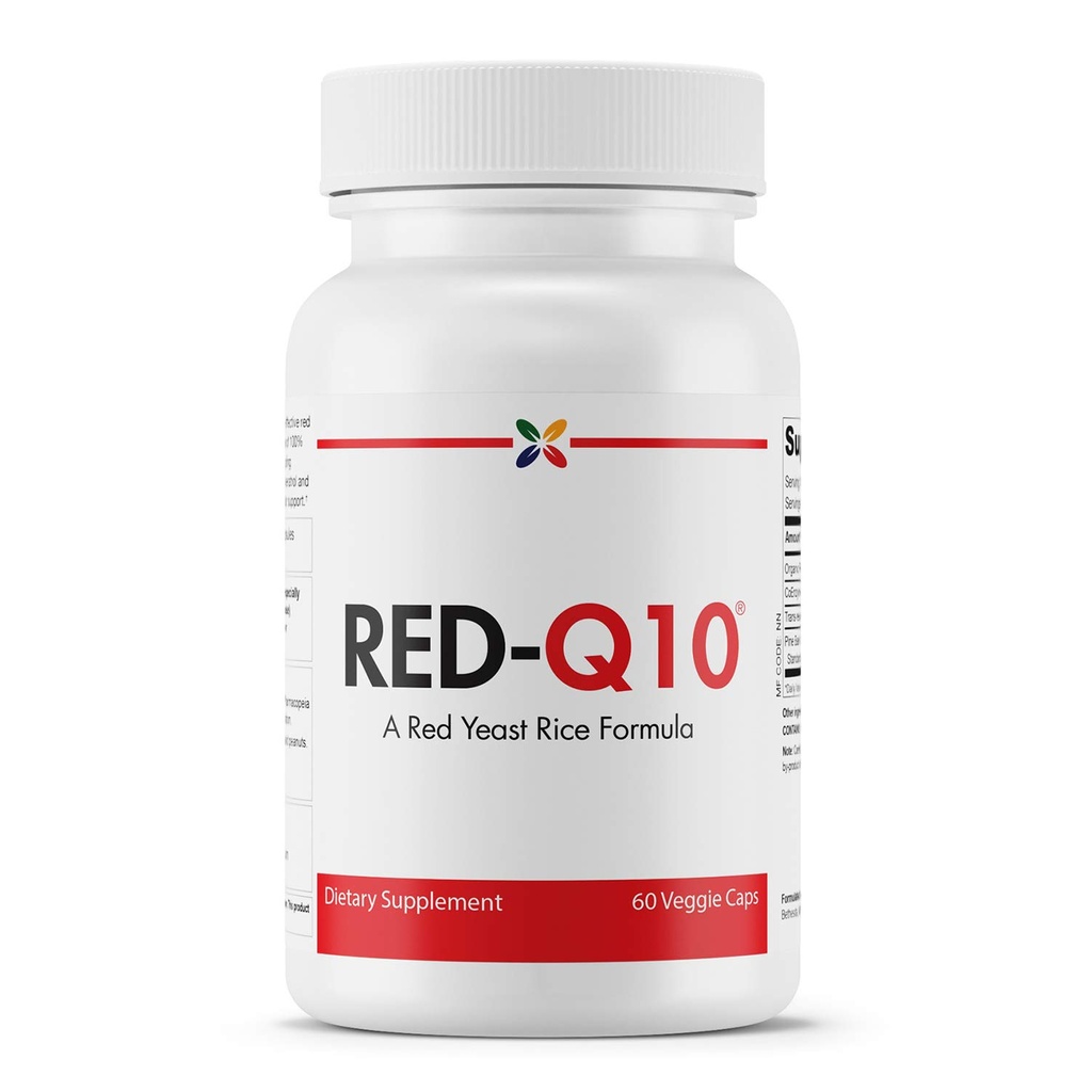 Stop Starzenie teraz - RED- Q10 Organic Red Yeast Rice z CoQ10 - Red Yeast Rice Formula - 60 Kapsle wegetariańskie