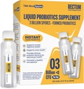 Rectum Soil- Based Probiotic Liquid Support Gut Health *: Relief żołądkowy, Wpływ na wzdęcia, Immune & Support Long Lasting Digestive Health, Codzienne picie dla dorosłych / dzieci, 20 fiolek (3 miliardy CFU / fiolkę)