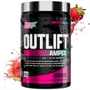 OUTLIFT Ampled Max Dased HIGH STIM Pre Workout Powder 6G Citrulline, 3.2G Beta Alanine, Alpha GPC, CognatiQ, Extreme Energy, Massive Pomps, Electrolytes (Truskawkowy arbuz, 22 Służenie)
