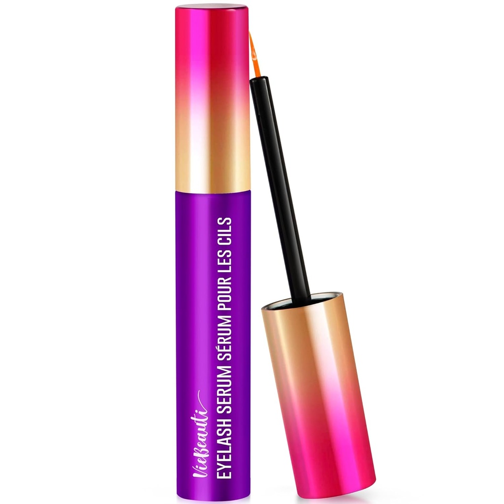 VieBeauti Premium Eyelash Growth Serum: Lash Enhancing Serum z zaawansowaną formułą do zwiększenia dłużej Fuller i grubsze Luscious Lash 0.067 Fl. Oz., Purpurowy