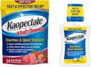 Kaopectate Anti- Diarrhery Miękkie Chews 24 Count and Upset Stomach Relief Liquid 11 Fl Oz