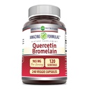 Amazing Nutrition Quercetin 800 Mg z Bromelain 165 Mg Veggie Suplement kapsułki 124; Non-GMO XI124; Gluten Free XI124; Made in USA XI124; Nadaje się dla wegetarian (240 Count)