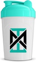 MIXT Energy Shaker Bottle, 16 oz. Butelka shaker, BPA Free & Lid Mixing Technology (16 oz, Teal)