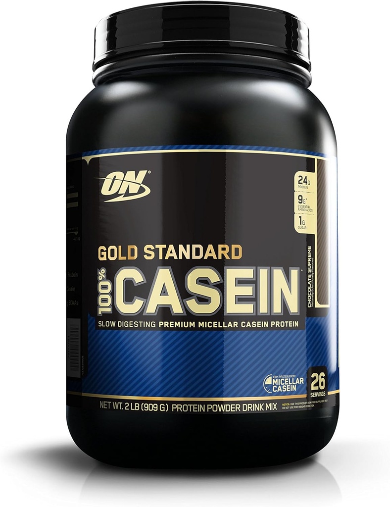 Optimum Nutrition Gold Standard 100% Proszek z białka kazeiny, Czekolada Najwyższa, 2 funt