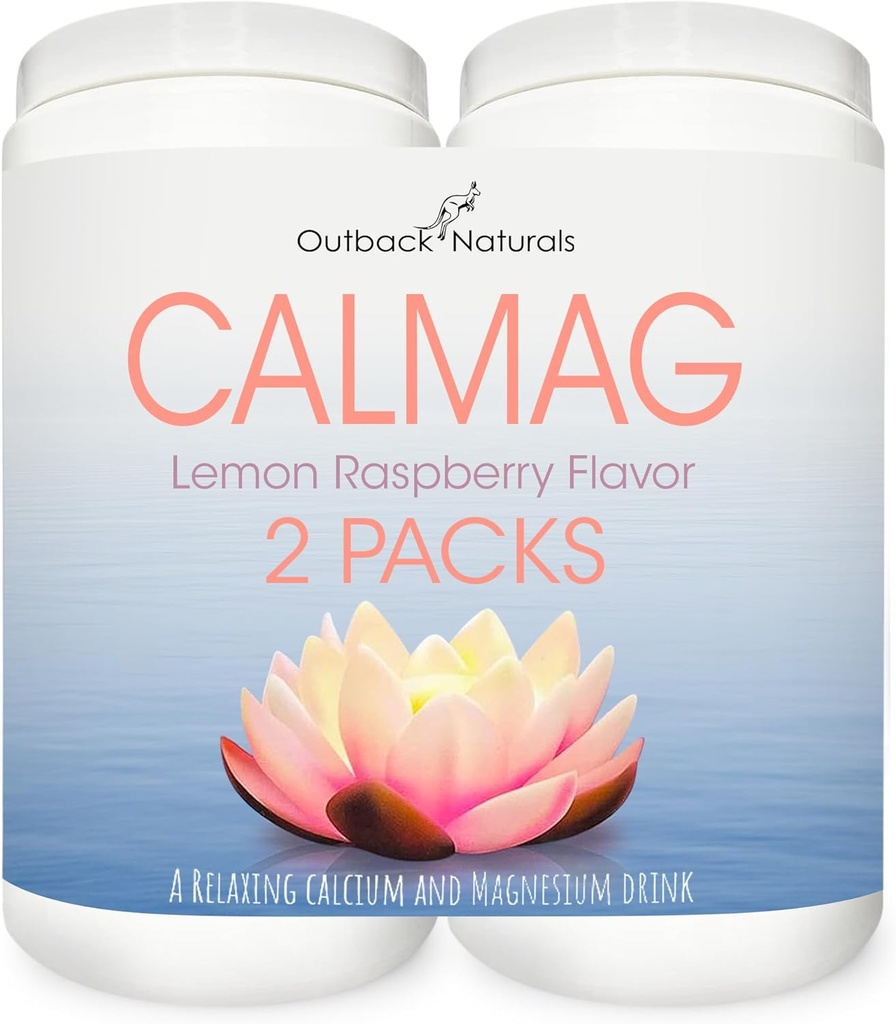 CalMag Wysoka Absorpcja 2: 1 Wapnia i Magnezu Cytrynian w proszku Suplement; Wspiera Relief stresu, Sleep & Bone Siła, Lemon Malina Flavor, 16.5 oz. (Opakowanie 2)