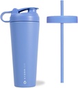HydroJug Stainless Steel Shaker Cup 24oz - Perfect for Protein Shakes, Napoje wstępne, Mrożona kawa - Łatwe mieszanie, Odkurzana Izolacja, Uchwyt Puchar kompatybilny, BPA Free - Keeps Temp for Hours