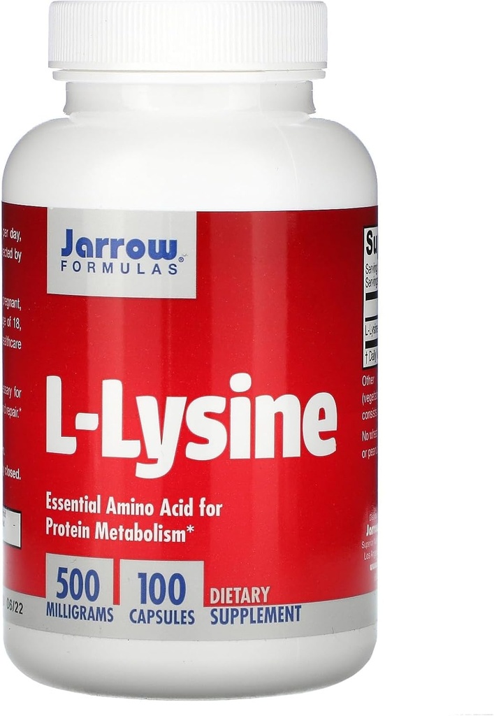 Jarrow Figuas - L- Lysine, 500 mg, 100 kapsułek