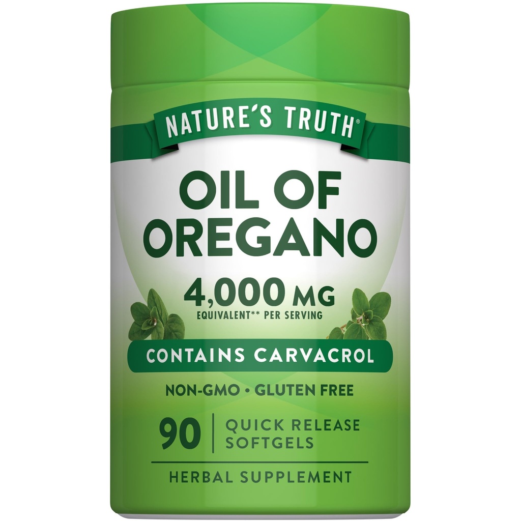 Nature 's Truth Oregano Oil Softgels 124; 90 Pigułki X124; Zawiera Carvacrol X124; Non-GMO & Gluten