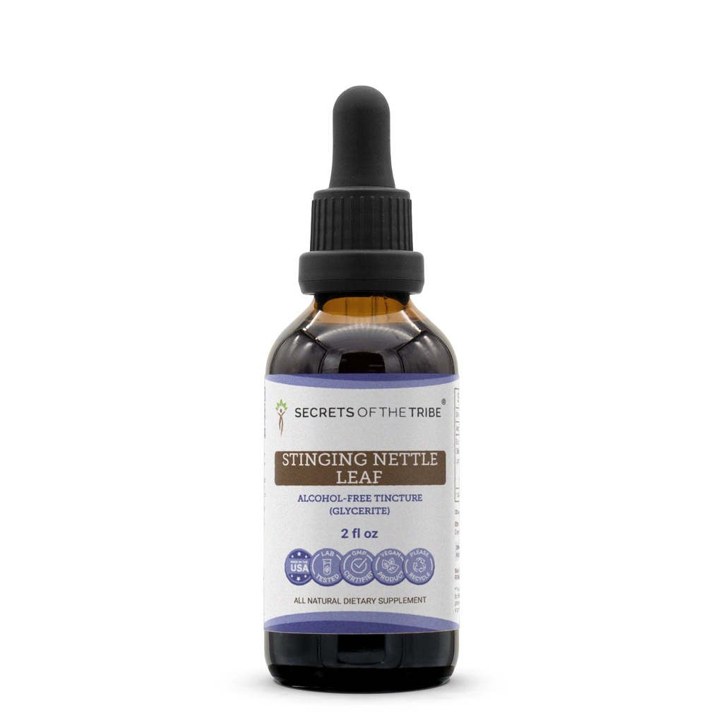 Tajemnice Tincture of the Tribe Stinging Nettle Leaf (Glycerite) 694 mg Stinging Nettle (Urtica Dioica) Dried Leaf (2 Fl Oz) Allergy Relief Supplement