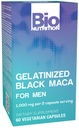 Bio Nutrition Żelatynizowany czarny Maca 60 Kapsułki wegetariańskie 124; 1500 mg na serwowanie 124; Energy Boost 124; Wapnia 124; Magnezu 124; Fosfor