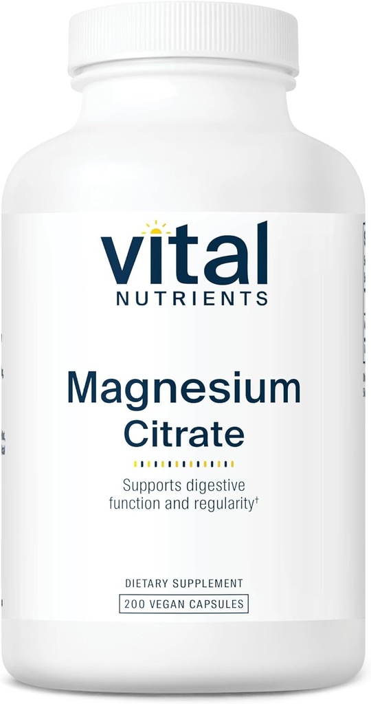 Vital Nutrigents Magnezu Citrate 150mg < 124; Promotes Relaxation < 124; Supports Sleep, Bone, Heart, Muscle, Nerki & Nerve Health * 124; Vegan Supplement < 124; Gluten, Dairy, Soy Free > 124; 200 kapsułki