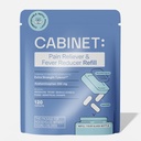 Gabinet: 500 mg acetaminofenu na ból głowy, ból zębów, ból gardła i gorączka Reduktor, 120 tabletek (Refill)