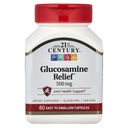 21. Century Glukozamina Relief, 500 mg, 60 Łatwe do połknięcia kapsułki