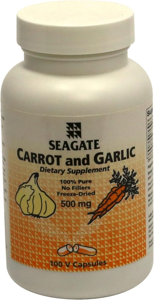 Seagate Produkty marchewka i czosnek 500mg 100 kapsułki