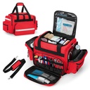 Damero Professional Medical Bag Pusty, Pierwszy Responder Trauma Bag z usuwalnymi dywanikami do domu opieki zdrowotnej, EMT, EMS, Czerwony (tylko worek)