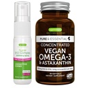 Vegan Omega-3 Algae Oil + Super B12- Complex 5000mcg Wegan Bundle, Wysoka koncentracja DHA & EPA + Wysoka wytrzymałość B12 Cherry Flavor Podjęzykowy spray, przez Igennus